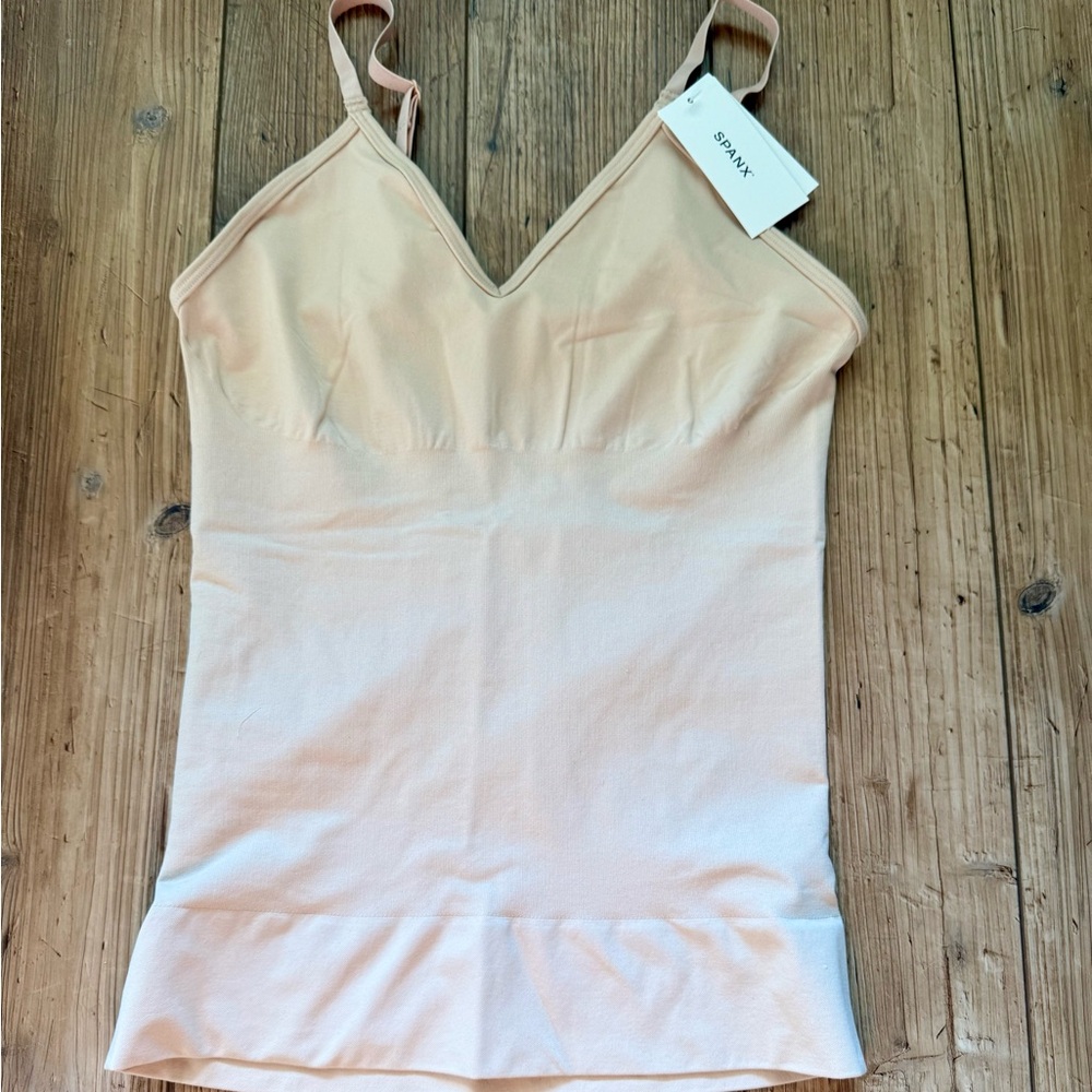 SPANX Power Seamless, Beige Shapewear Camisole, Large-Fits like a Medium - Picture 3 of 8